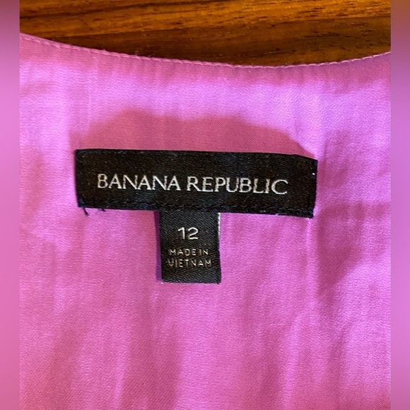 Banana Republic Sleeveless Goddess Dress in violet, size L12 - Picture 5 of 12